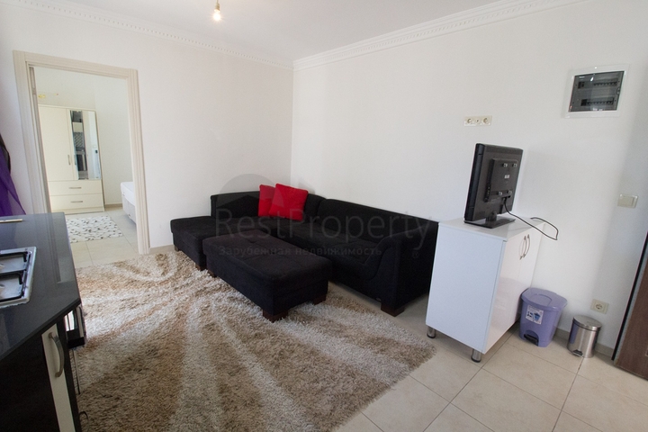 شقة 1 + 1 في منطقة سايد أنطاليا 