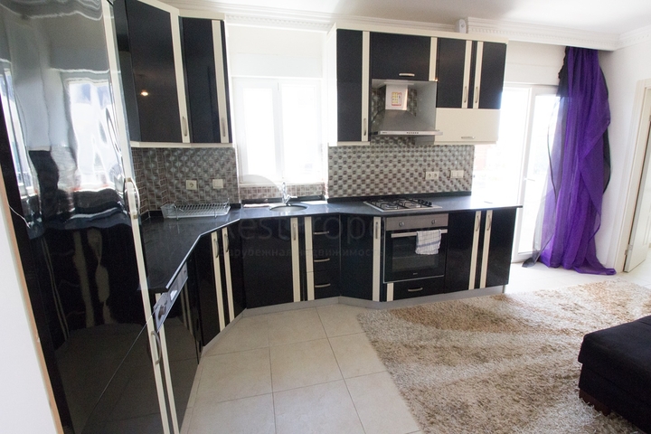 شقة 1 + 1 في منطقة سايد أنطاليا 