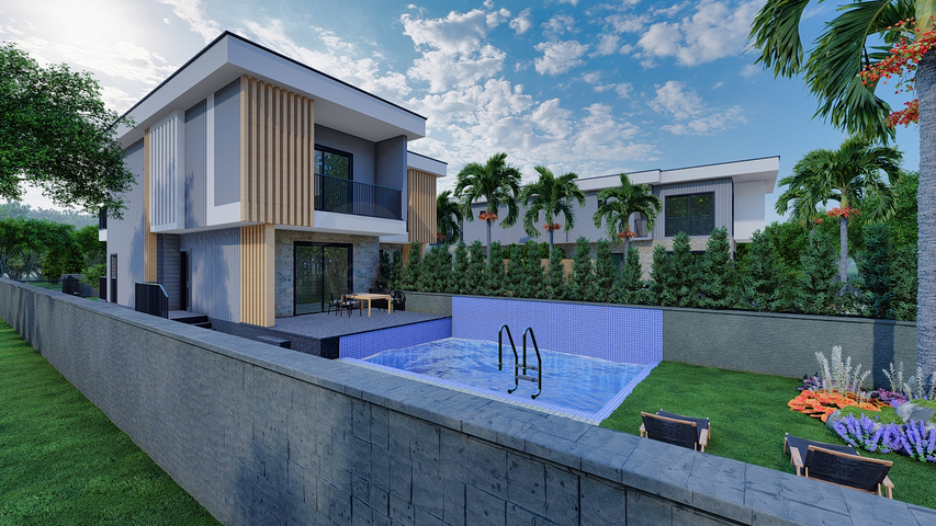 فلل 4 + 2 في دوشيمالتي-منطقة أنطاليا 