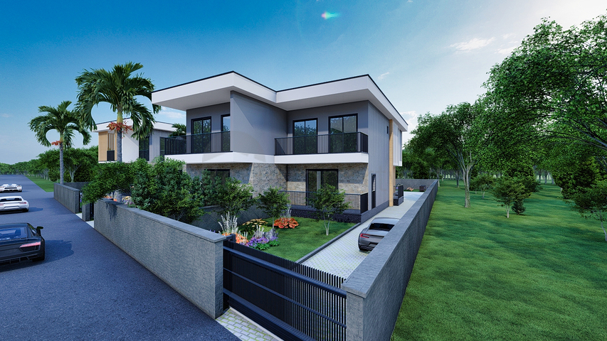 فلل 4 + 2 في دوشيمالتي-منطقة أنطاليا 