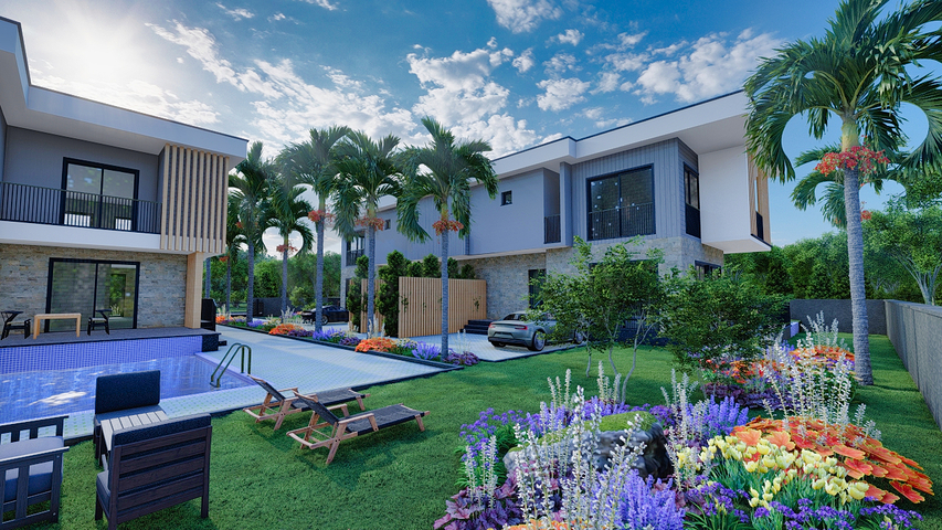 فلل 4 + 2 في دوشيمالتي-منطقة أنطاليا 