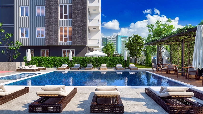 شقق 3+1 في كيبيز-منطقة أنطاليا