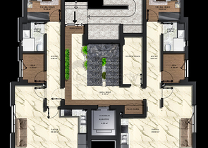 شقق 3+1 في كيبيز-منطقة أنطاليا