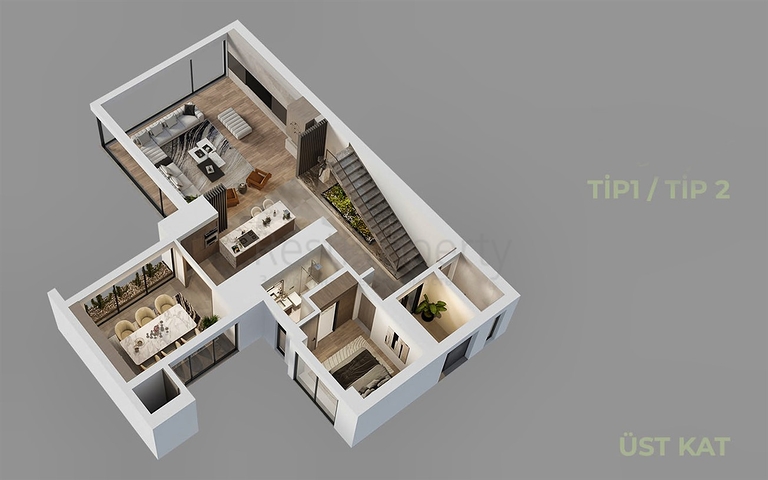 مشروع استثماري ، فلل في منطقة دوشيمالتي-أنطاليا