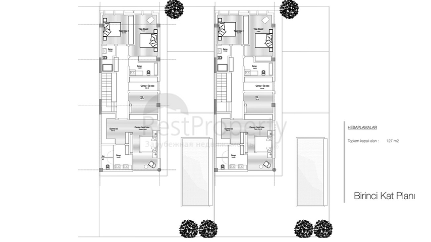 مشروع استثماري ، فلل في منطقة دوشيمالتي-أنطاليا