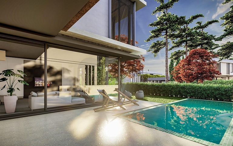 مشروع استثماري ، فلل في منطقة دوشيمالتي-أنطاليا