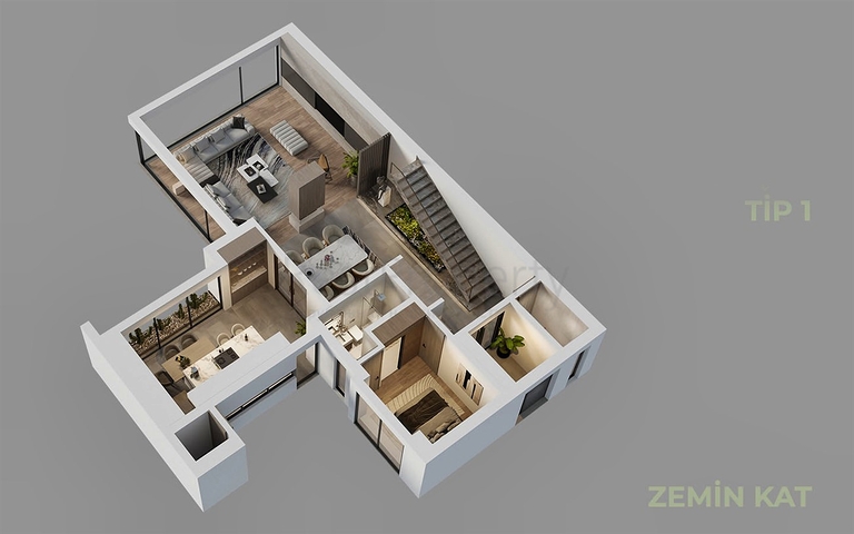 مشروع استثماري ، فلل في منطقة دوشيمالتي-أنطاليا