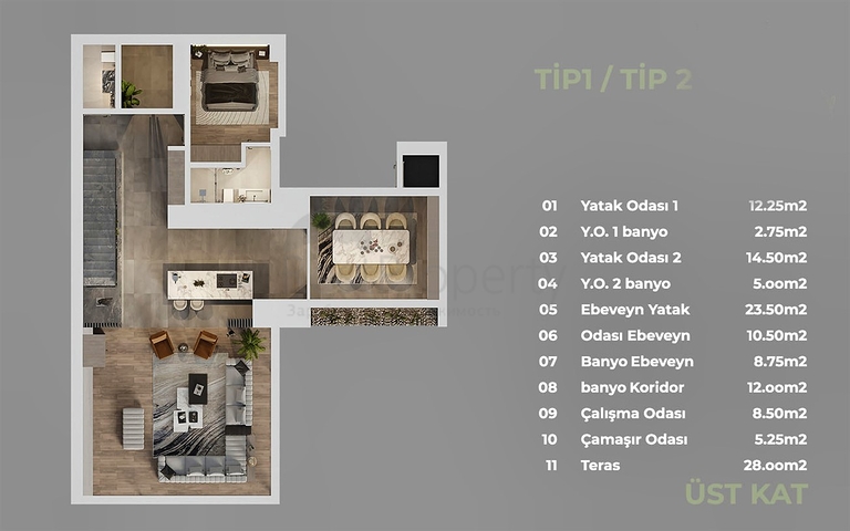 مشروع استثماري ، فلل في منطقة دوشيمالتي-أنطاليا