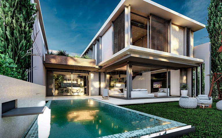 مشروع استثماري ، فلل في منطقة دوشيمالتي-أنطاليا