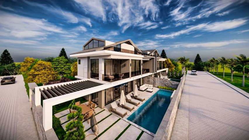 فيلا 5+1 في فتحية-منطقة أنطاليا 