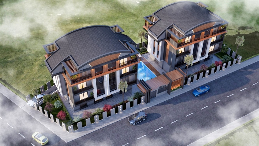 شقق 1+1 و 2+1 في منطقة كوشكافاجي - أنطاليا