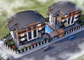 شقق 1+1 و 2+1 في منطقة كوشكافاجي - أنطاليا