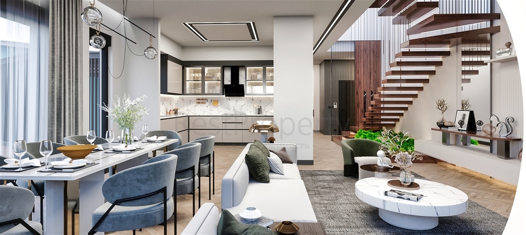 فلل 4 + 1 في دوشيميالتي-منطقة أنطاليا 