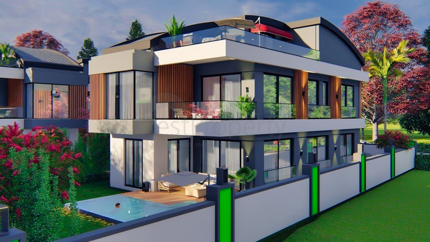 فلل 5 + 1 في منطقة دوشيميالتي-أنطاليا