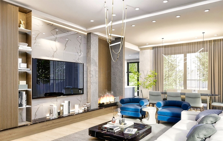 فلل 5 + 1 في منطقة دوشيميالتي-أنطاليا