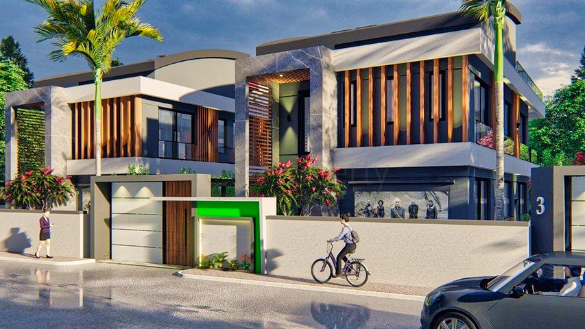 فلل 5 + 1 في منطقة دوشيميالتي-أنطاليا