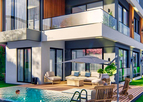 فلل 5 + 1 في منطقة دوشيميالتي-أنطاليا