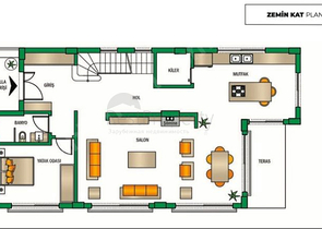 فلل 5 + 1 في منطقة دوشيميالتي-أنطاليا