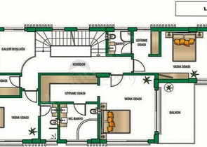فلل 5 + 1 في منطقة دوشيميالتي-أنطاليا