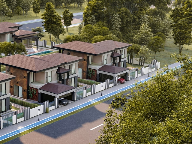 فلل 5 + 1 في منطقة دوشيميالتي-أنطاليا