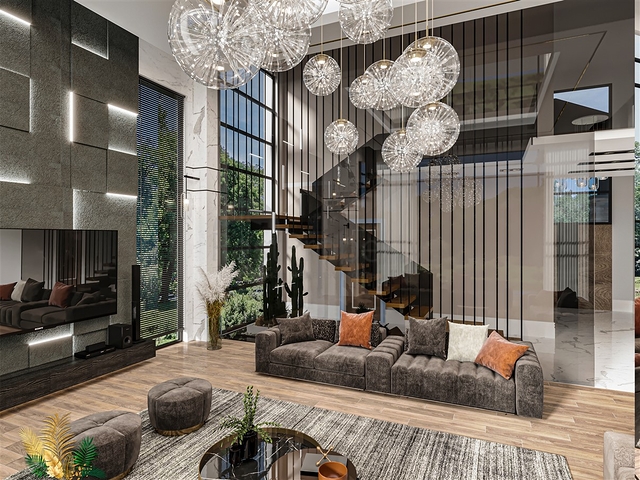 فلل 5 + 1 في منطقة دوشيميالتي-أنطاليا