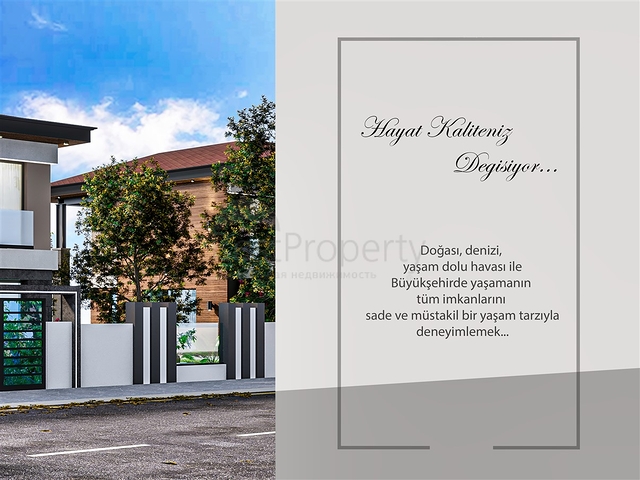 فلل 5 + 1 في منطقة دوشيميالتي-أنطاليا