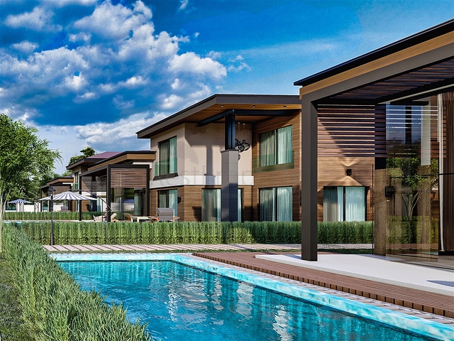 فلل 5 + 1 في منطقة دوشيميالتي-أنطاليا