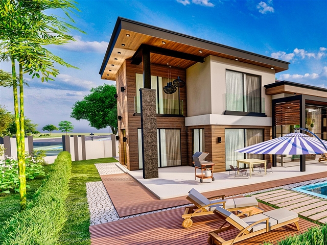 فلل 5 + 1 في منطقة دوشيميالتي-أنطاليا