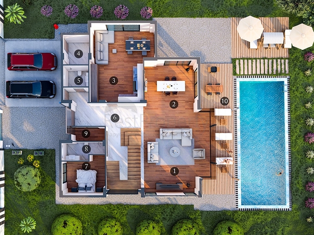 فلل 5 + 1 في منطقة دوشيميالتي-أنطاليا