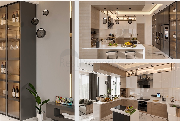 فلل 5 + 1 في منطقة دوشيميالتي-أنطاليا