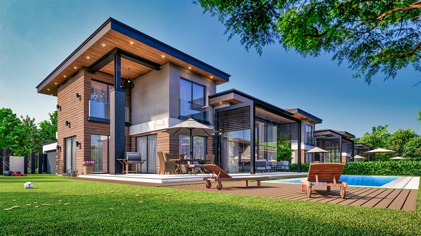 فلل 5 + 1 في منطقة دوشيميالتي-أنطاليا