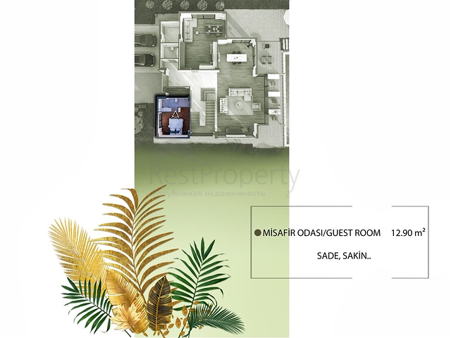 فلل 5 + 1 في منطقة دوشيميالتي-أنطاليا