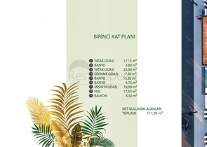 فلل 5 + 1 في منطقة دوشيميالتي-أنطاليا