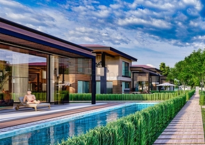 فلل 5 + 1 في منطقة دوشيميالتي-أنطاليا