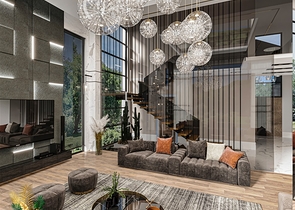 فلل 5 + 1 في منطقة دوشيميالتي-أنطاليا