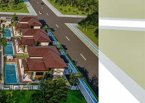 فلل 5 + 1 في منطقة دوشيميالتي-أنطاليا