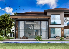 فلل 5 + 1 في منطقة دوشيميالتي-أنطاليا