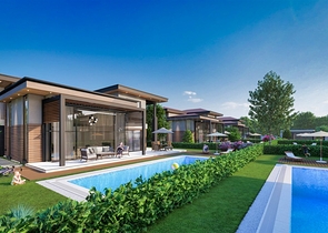 فلل 5 + 1 في منطقة دوشيميالتي-أنطاليا