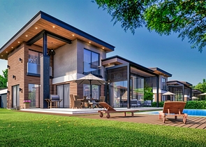 فلل 5 + 1 في منطقة دوشيميالتي-أنطاليا