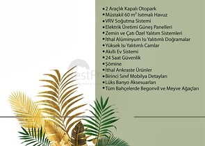 فلل 5 + 1 في منطقة دوشيميالتي-أنطاليا