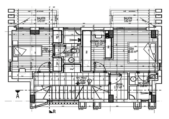 فيلا 4+1 في بيليك مساحة 200 م2 - انطاليا 