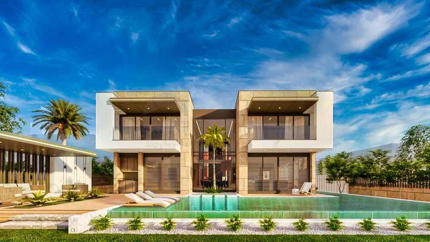 فيلا 4 + 1 في منطقة بيليك أنطاليا 