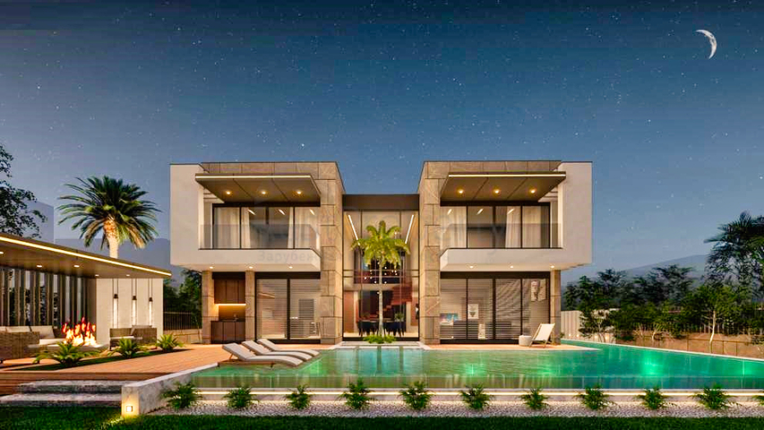 فيلا 4 + 1 في منطقة بيليك أنطاليا 