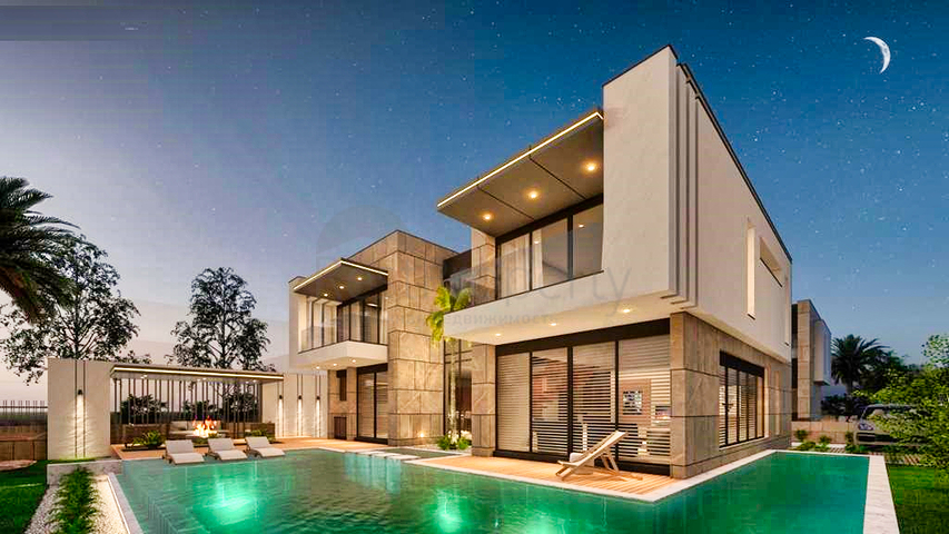 فيلا 4 + 1 في منطقة بيليك أنطاليا 