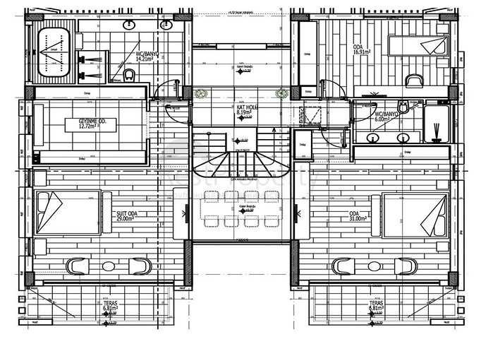 فيلا 4 + 1 في منطقة بيليك أنطاليا 
