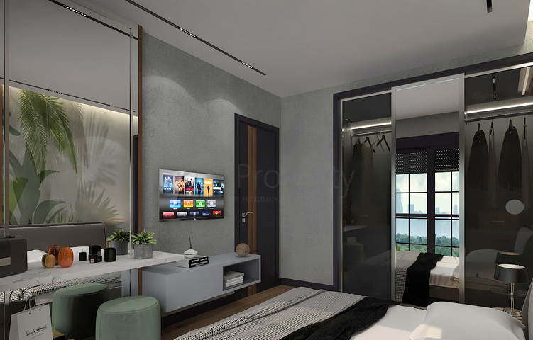 شقق 1+1 في التينتاس-منطقة أنطاليا 