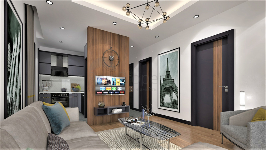 شقق 1+1 في التينتاس-منطقة أنطاليا 