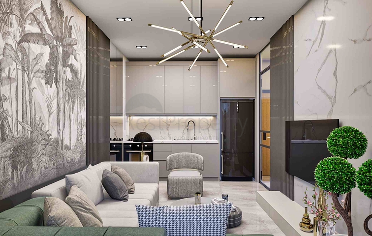 شقق 1+1 و 2+1 في منطقة بيليك أنطاليا