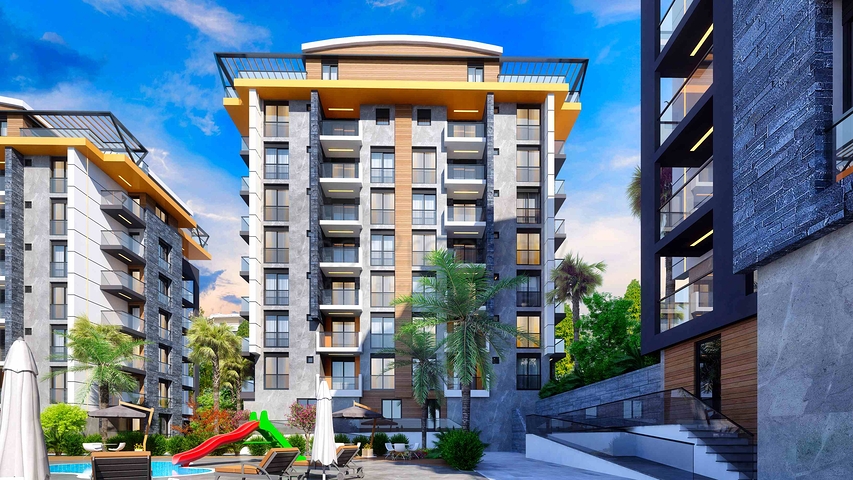 شقق 1+1 و 2+1 في منطقة بيليك أنطاليا