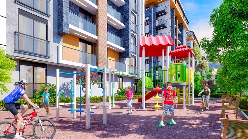 شقق 1+1 و 2+1 في منطقة بيليك أنطاليا